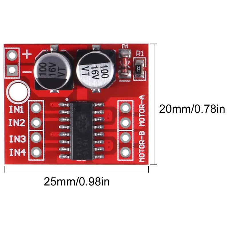 4/10 pièces MX1508 Module de p - L298N Module avis et prix