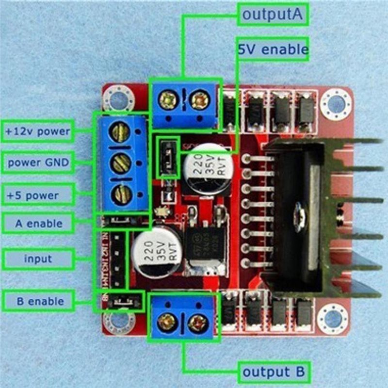 Carte de commande de moteur L2 - Motor Driver L298N avis et prix