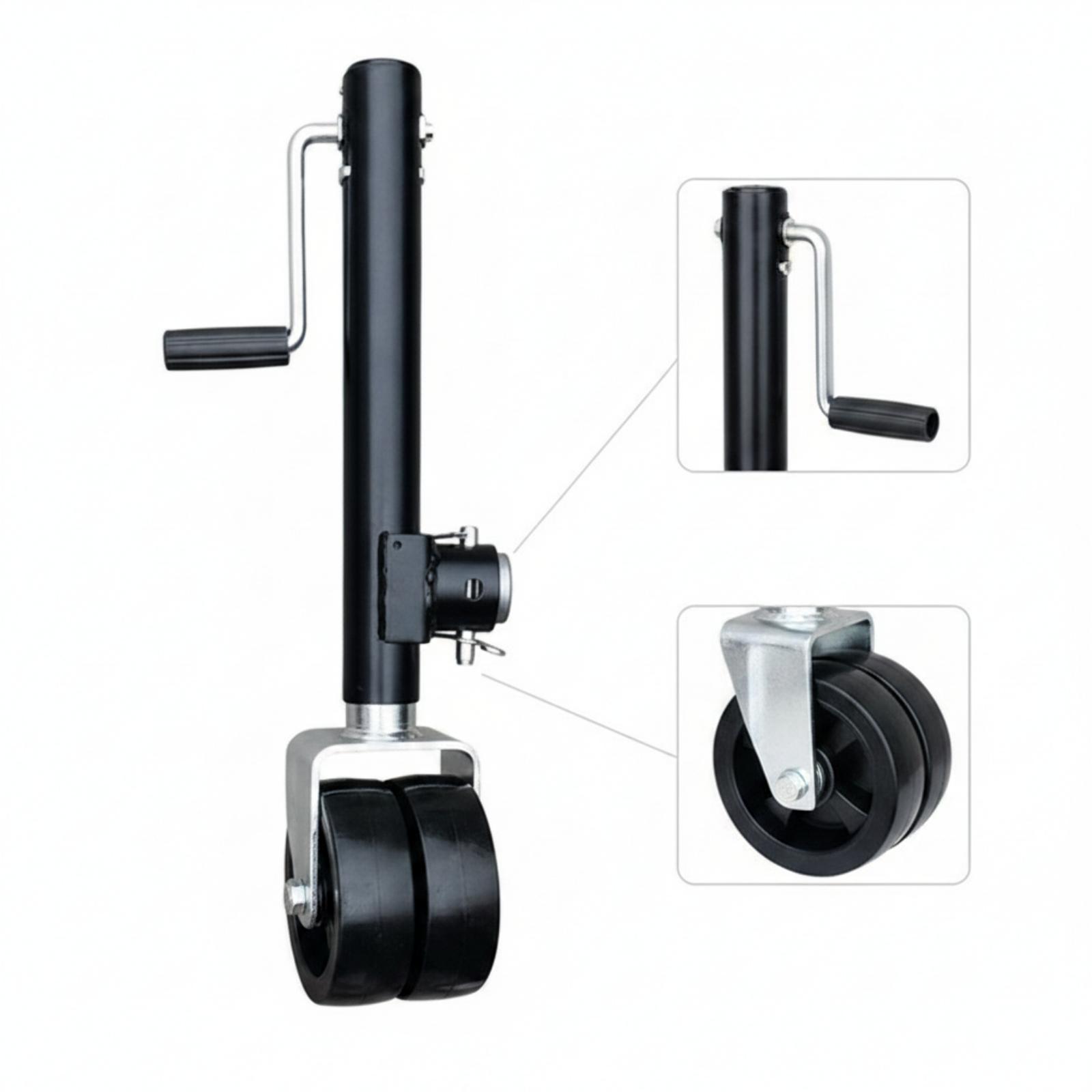 Cric de remorque à manivelle l - Caster Wheel avis et prix