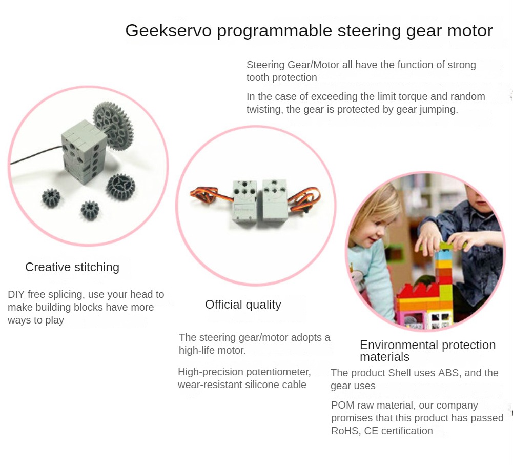 1/2/4 pièces Servo Geek 2KG 36 - Microbit avis et prix