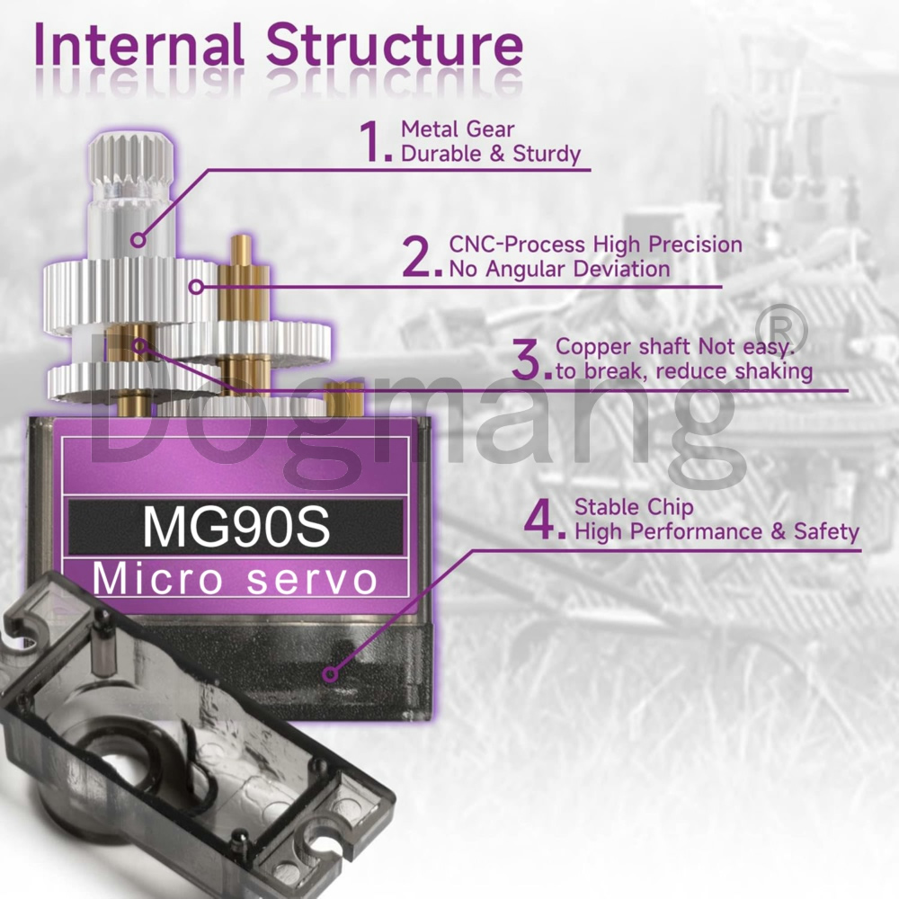 MG90S Servo 1/2/4/10/20/50 piè - Servo Sg90 avis et prix